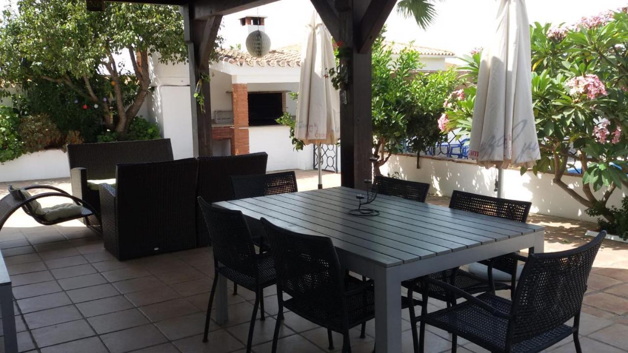 Villa Candela en Benajarafe piscina privada Bagian luar foto